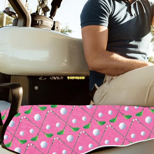 ORIGACH Golf Balls & Golf Clubs Golf Cart Seat Covers, Comfortable Cooling Golf Cart Blanket Towel, 100% Microfiber, Fits EZGO, Club Car, and More 2-Seat Golf Carts, 51x31inch - Image 5