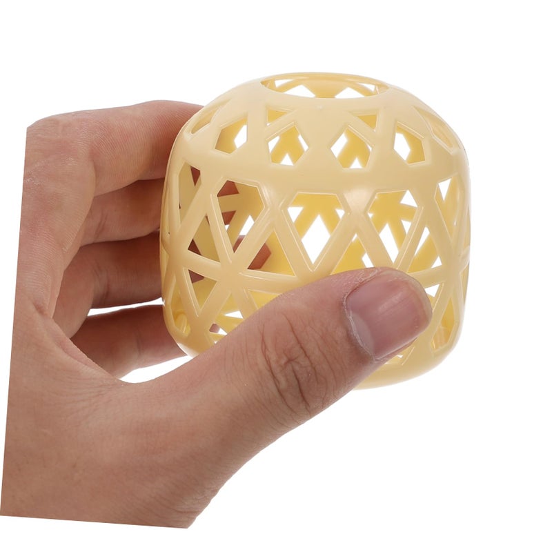 Mini Plastic Craft Lanterns DIY Home Decor Imitation Woven Design Set Of 10 - Image 4