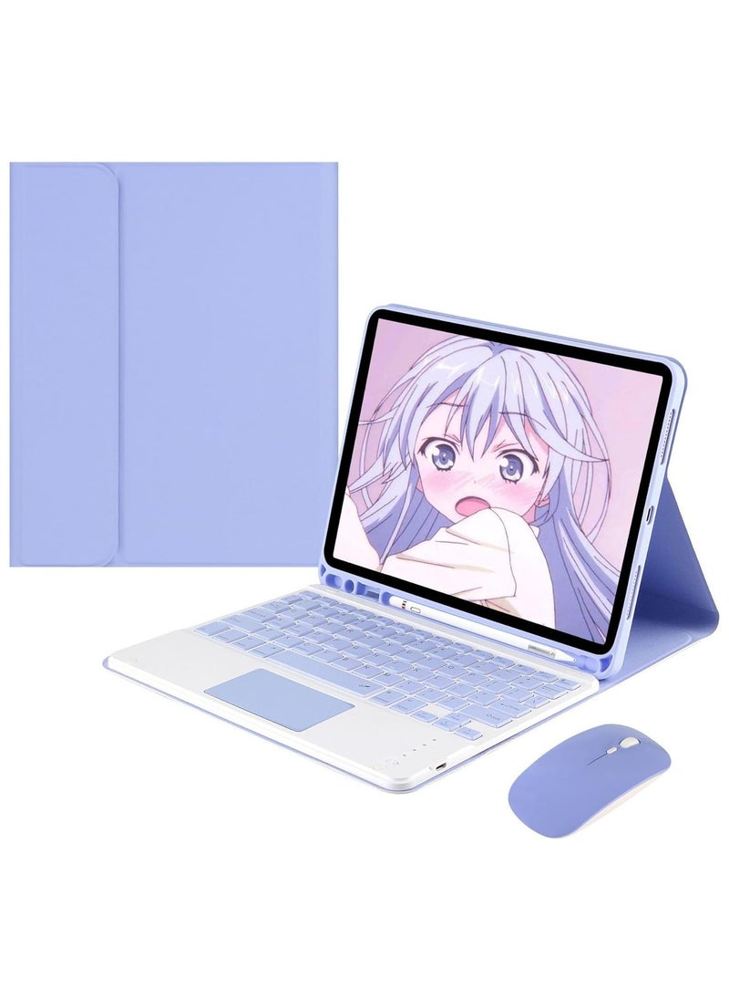 General - Keyboard Case Compatible with iPad Air 13 Inch (M2) 2024, With Mouse Color Bluetooth Keyboard with Detachable Touch Keyboard Cover for iPad Air 13 Inch - Image 1