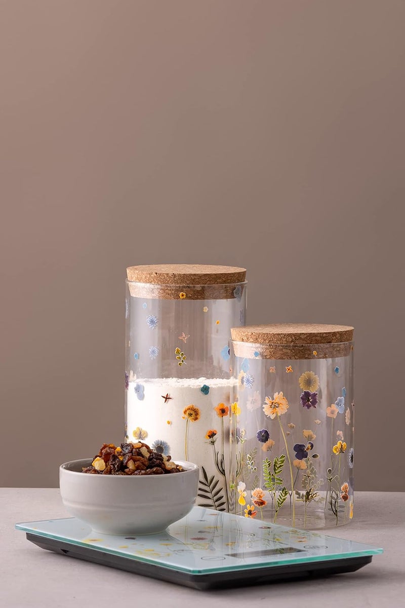 Typhoon Typhoon Premium Botanics Large Borosilicate Glass Storage with Airtight Wooden Lid 1.1 Litre - Image 2
