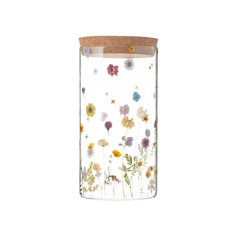 Typhoon Typhoon Premium Botanics Large Borosilicate Glass Storage with Airtight Wooden Lid 1.1 Litre - Image 1