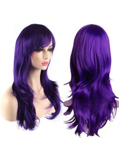 Akstore Akstore 28 inch Fashion Wigs Long Wavy Curly Hair Cosplay Wig (Purple) 