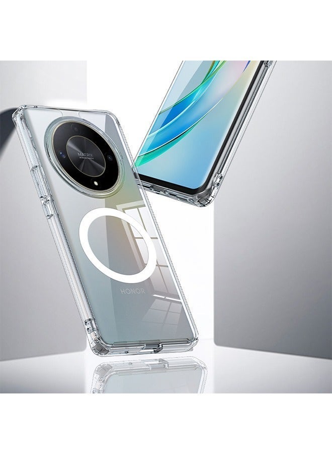 X-level غطاء خلفي لهاتف Honor x9b مع حلقة مغناطيسية وواقي [حماية من السقوط بمعيار عسكري] مضاد للخدش ومضاد للصدمات ملحقات الهاتف - Image 3