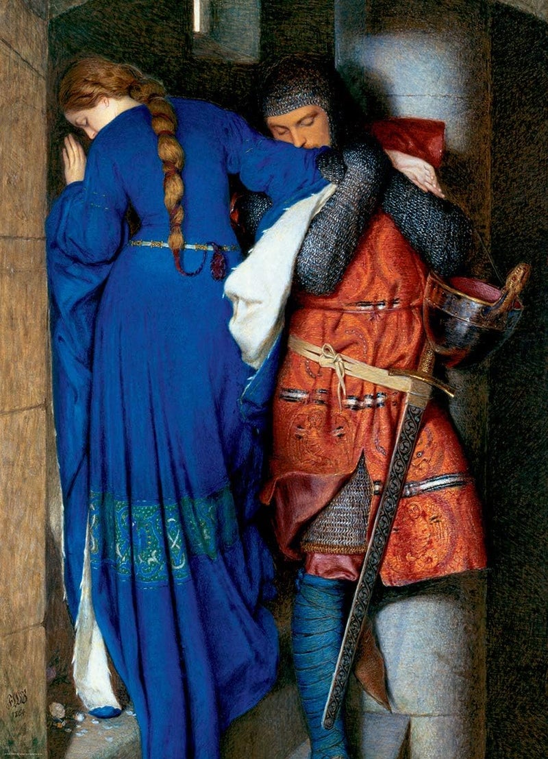 EuroGraphics Meeting Turret Stairs by Frederick William Burton 1000 Piece Jigsaw Puzzle - Image 2