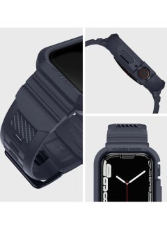 Spigen Rugged Armor Pro Apple Watch Band with Case for Series 9 /8/7 (45mm) and Series 6/SE2/SE/5/4 (44mm) - Charcoal Gray  - Image 3