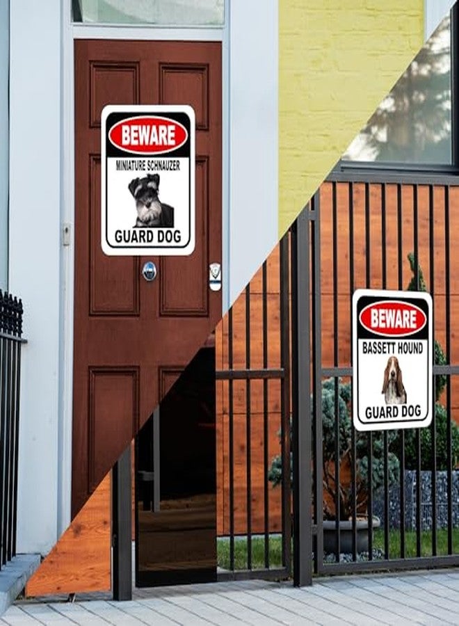 وورك هاوس ساينس لافتة خارجية من الألومنيوم المركب مقاس 8.5 × 10 بوصات، تحذير أمني معدني للفناء، والسور، والشرفة، والممتلكات، والمتاجر - ممنوع الدخول، تحذير، كلاب هجومية - Image 5