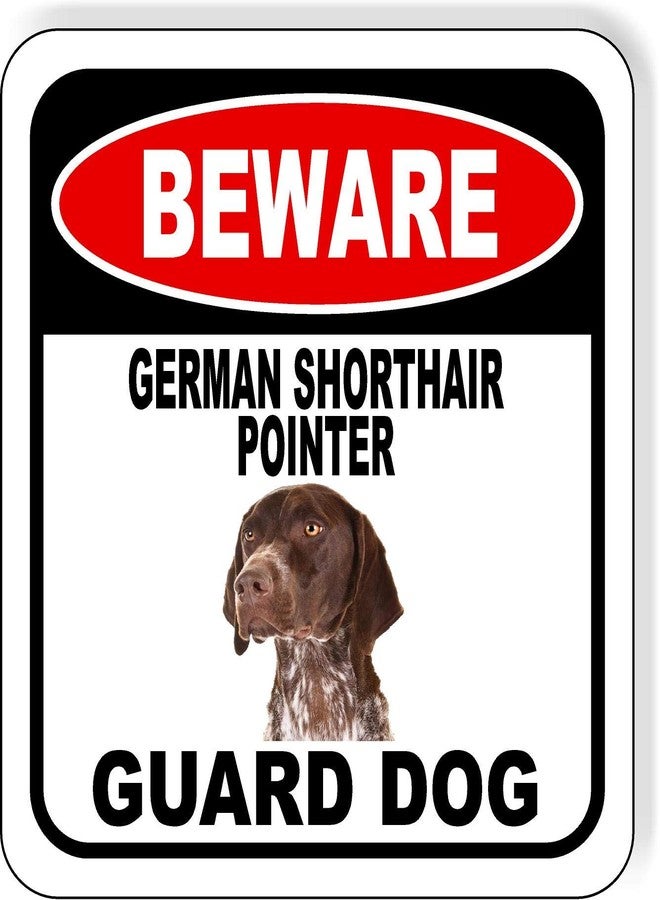 وورك هاوس ساينس لافتة خارجية من الألومنيوم المركب مقاس 8.5 × 10 بوصات، تحذير أمني معدني للفناء، والسور، والشرفة، والممتلكات، والمتاجر - ممنوع الدخول، تحذير، كلاب هجومية - Image 1