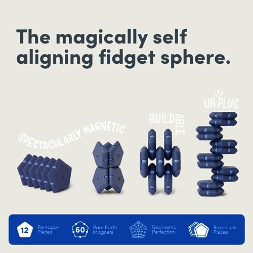 Speks Geode Magnetic Fidget Toy | Sensory Desk Toy for Adults & Teens 14+ | Stress Relief Gift | Sphere, Space Cadet - Image 3