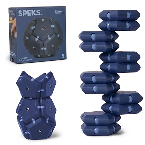 Speks Geode Magnetic Fidget Toy | Sensory Desk Toy for Adults & Teens 14+ | Stress Relief Gift | Sphere, Space Cadet - Image 1