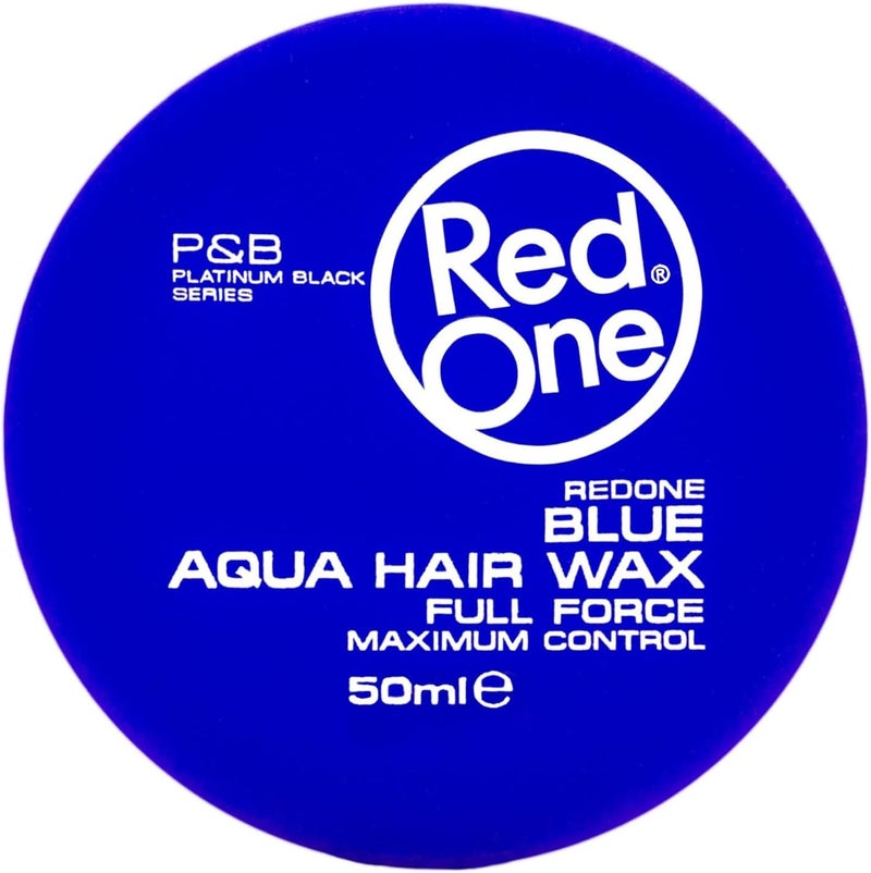 Redone Hair Styling Aqua Wax Blue 50 Ml | Travel Size | Strong Hold L | Hair Gel Wax | Ultra Hold | - Image 1