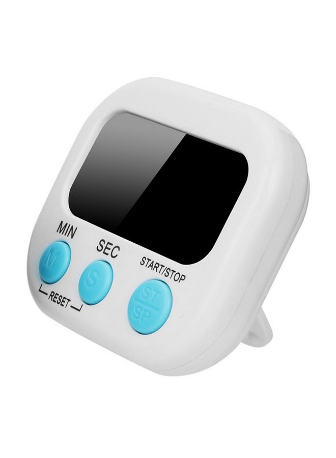 LCD Digital Kitchen Countdown Magnetic Timer White  - Image 3
