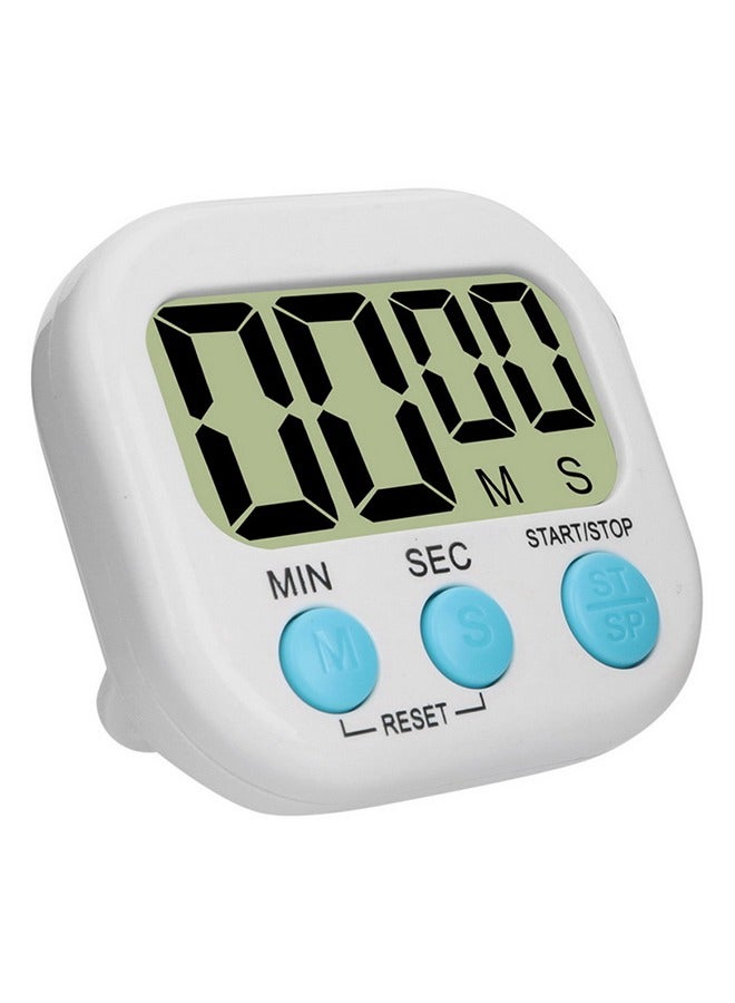 LCD Digital Kitchen Countdown Magnetic Timer White  - Image 2