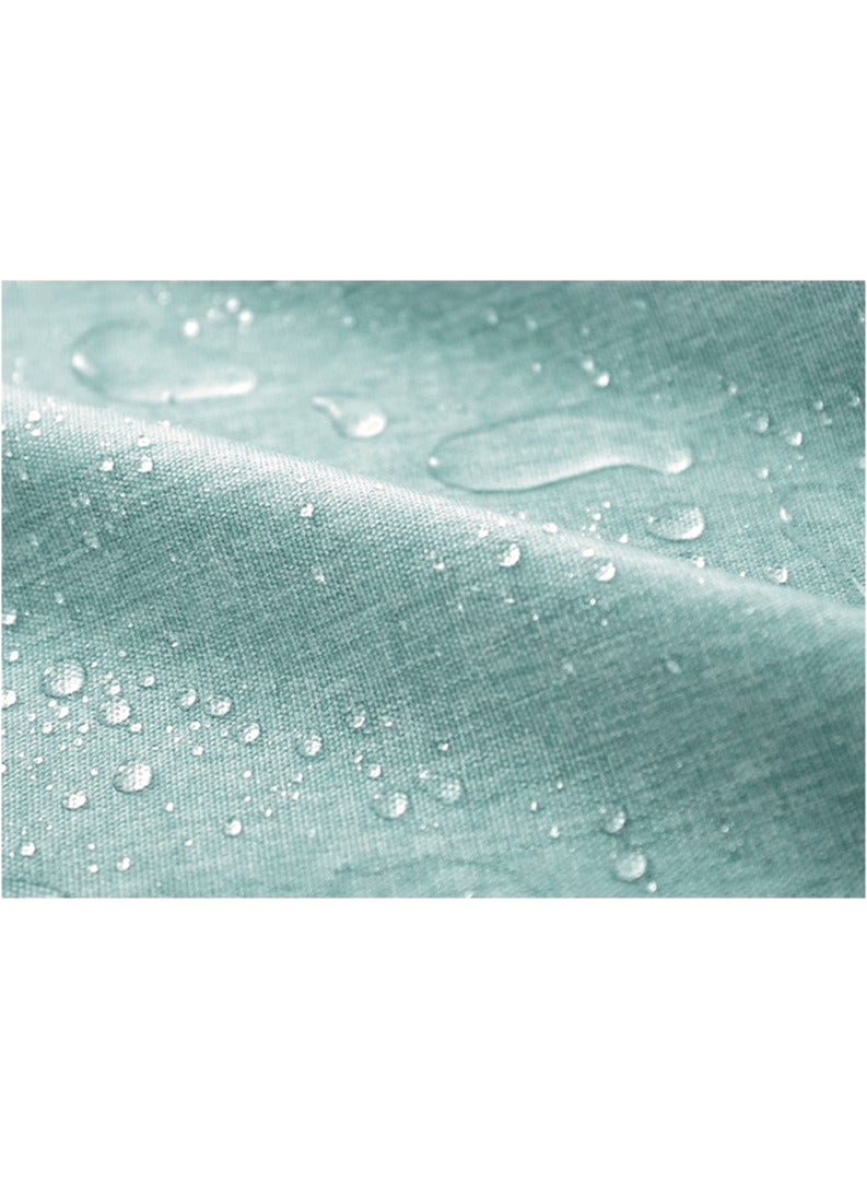 آنا غطاء طاولة مزين بحواف من الدانتيل، مقاوم للماء والزيوت وسهل التنظيف، بمحاكاة القطن والكتان مع شرابات.90*140cm - Image 5