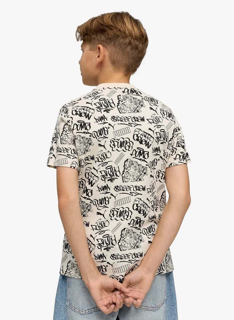 PUMA Youth Mid90S All-Over Print T-Shirt