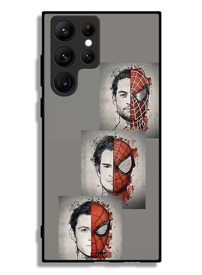 Tolwak Samsung Galaxy S22 Ultra 5G Protective Case Cover Spider Man Art - Image 3