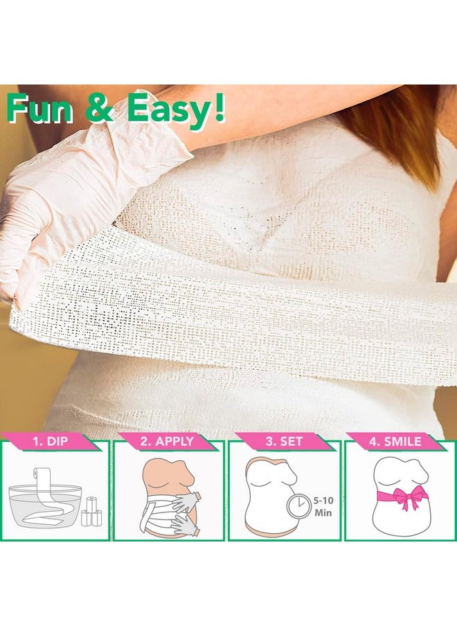Luna Bean - Proud Body Luna Bean Belly Casting Kit Pregnancy, Easy Belly Cast with Natural Finish - Gift for Expecting Mom, Baby Nursery Décor, Mothers Day Keepsake, Mom to Be Gift, Pregnant Mom Gifts - Image 1