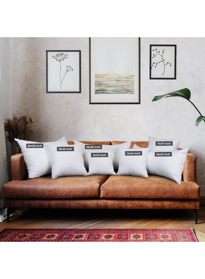 Utopia Bedding Throw Pillows (Set of 4, White), 16 x 16 Inches Pillows for Sofa, Bed and Couch Decorative Stuffer Pillow - Image 2