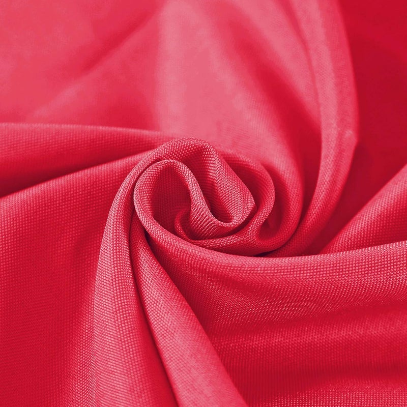 Cupuamon Cloth Napkins 20x20 inch Washable Polyester Dinner Napkins Soft Table Napkins for Wedding Party Dining BanquetRed12PCS - Image 2