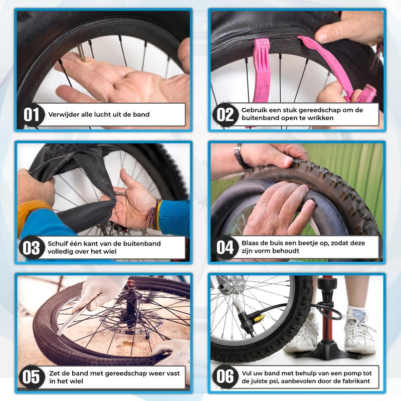 Mata1 2 Inner Tube Tire Replacements 12.5'' x 1.75/2.25 for Jogging Stroller, Compatible w/All Brands: BoB Revolution Flex/Pro/SE/SU, Graco, Go Jogging, Thule Urban Glide & More, by Mata1-USA - Image 5