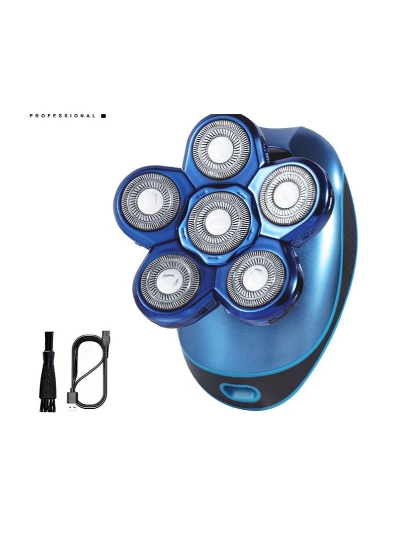 DSP - Household USB Rechargeable Whole Body Washable Men's Shaver 6D Floating Shave electric Shaver - Image 1
