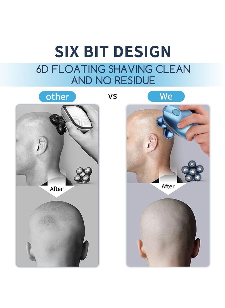 DSP - Household USB Rechargeable Whole Body Washable Men's Shaver 6D Floating Shave electric Shaver - Image 1