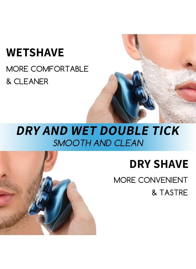 DSP - Household USB Rechargeable Whole Body Washable Men's Shaver 6D Floating Shave electric Shaver - Image 1