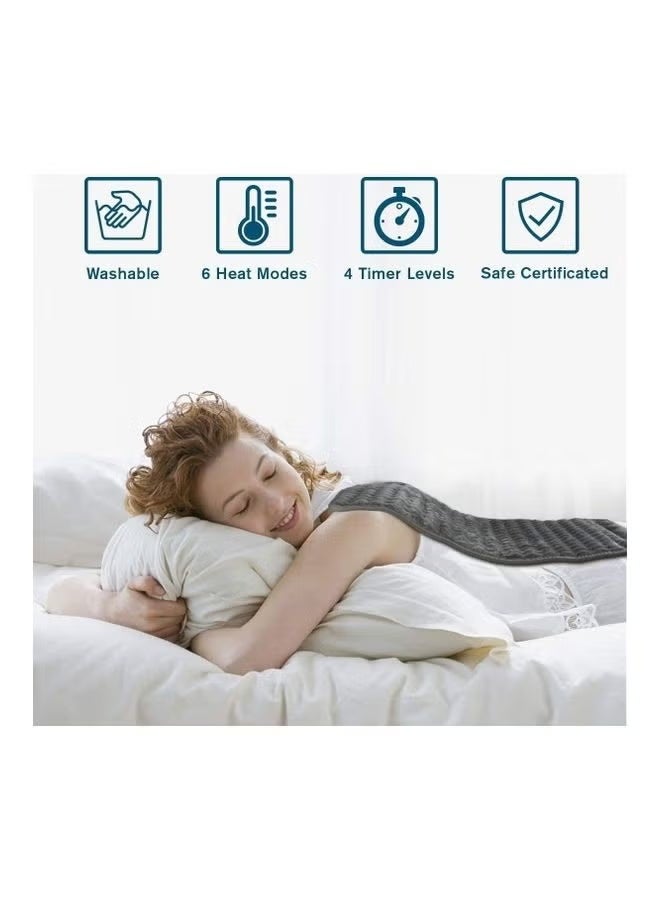 Heating Pad, Electric Blanket for Period Menstrual Pain, Washable,Grey - Image 2