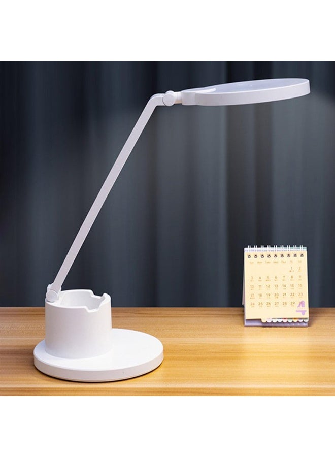 مصباح مكتب LED قابل لإعادة الشحن – إضاءة قابلة للتعديل 3000-6000K بثلاثة مستويات سطوع – مصباح مكتبي لحماية العين مع حامل هاتف وأقلام – مثالي للدراسة والعمل - Image 5