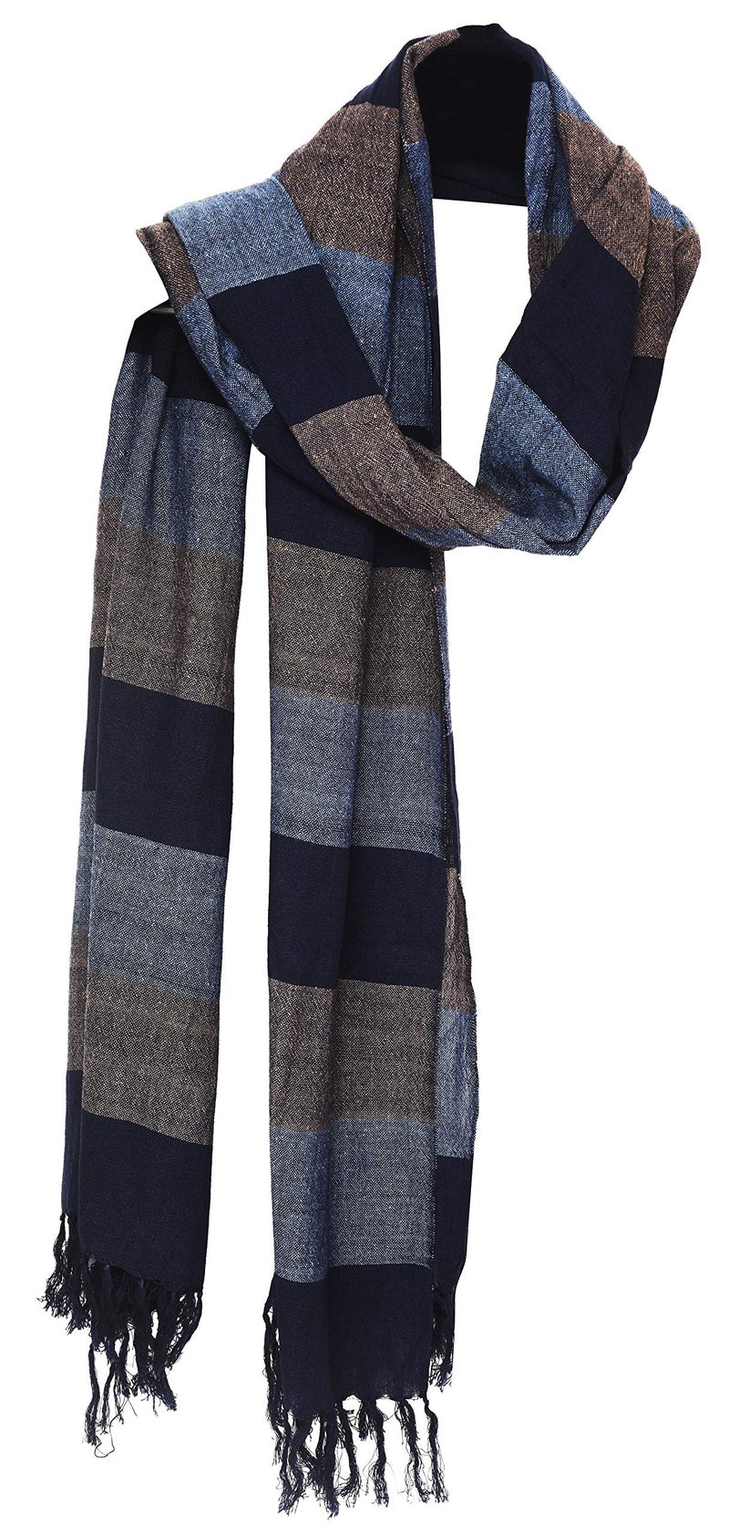 Zaina Men and Women's Checkered Cotton Sober Look Scarf (Multicolour, 80 X 180 cm) - Image 5