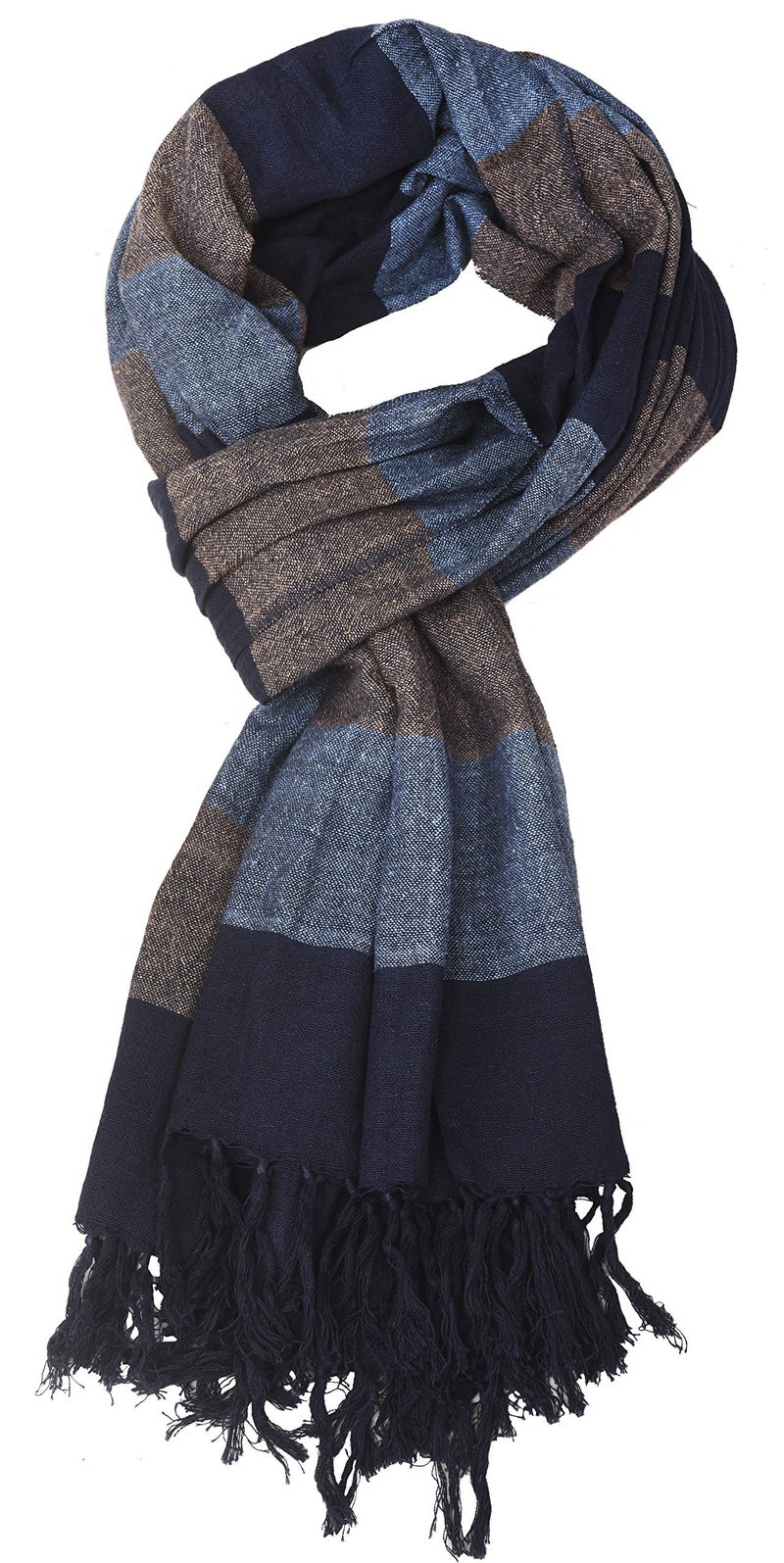 Zaina Men and Women's Checkered Cotton Sober Look Scarf (Multicolour, 80 X 180 cm) - Image 1
