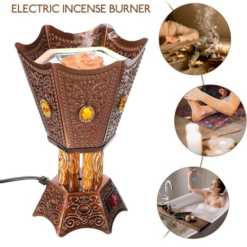 Drumstone 𝟏𝟓 𝐘𝐄𝐀𝐑𝐒 𝐖𝐀𝐑𝐑𝐀𝐍𝐓𝐘 Arabic Electric Incense Burner – Elegant Bakhoor Censer for Home & Office | Electric Perfume Diffuser for a Luxurious Ambiance - Image 2