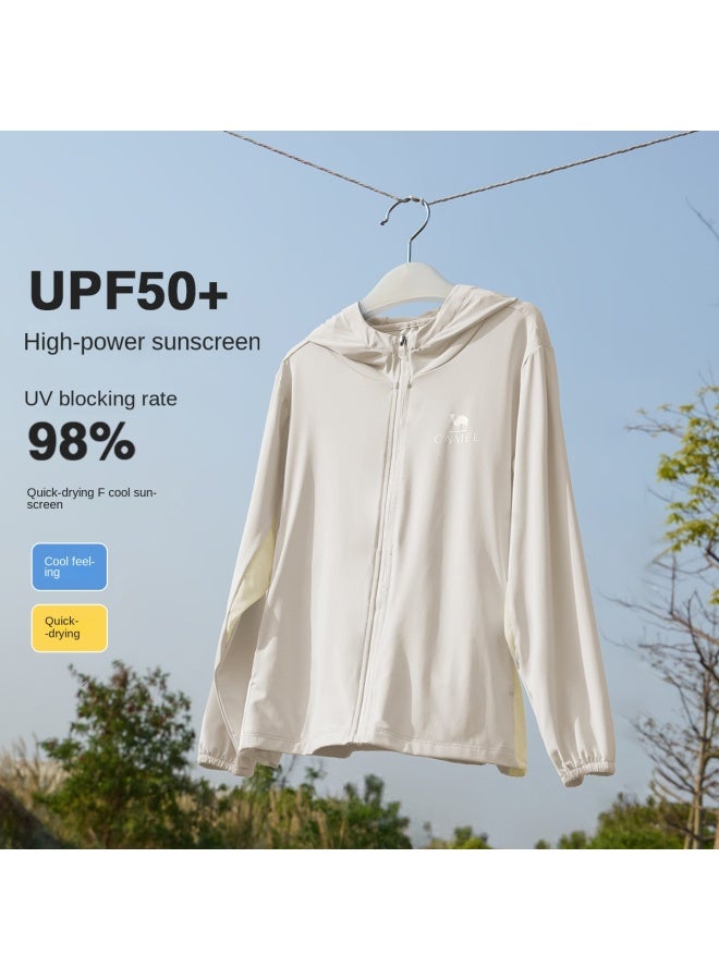 camel Upf50+ Children's Sun Protection Clothing, Summer Lightweight Jacket For Boys And Girls, Cool-touch Quick-dry Top - Image 3