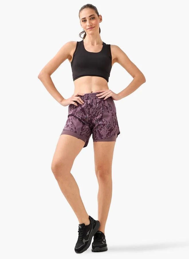 Splash Active Red Women Soft Touch Running Shorts with Liner for Women | Best Price UAE