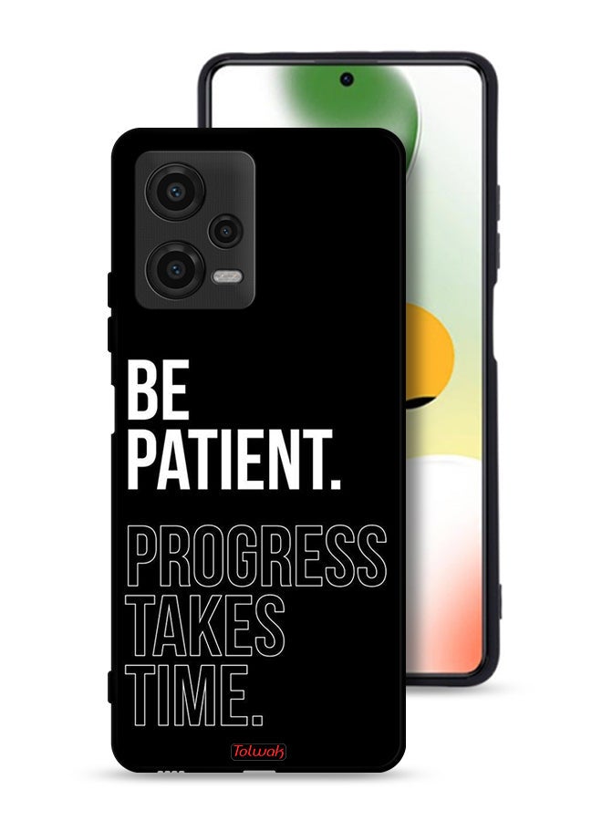 Tolwak Xiaomi Poco X5 Protective Case Cover Be Patient Progress Takes Time - Image 1