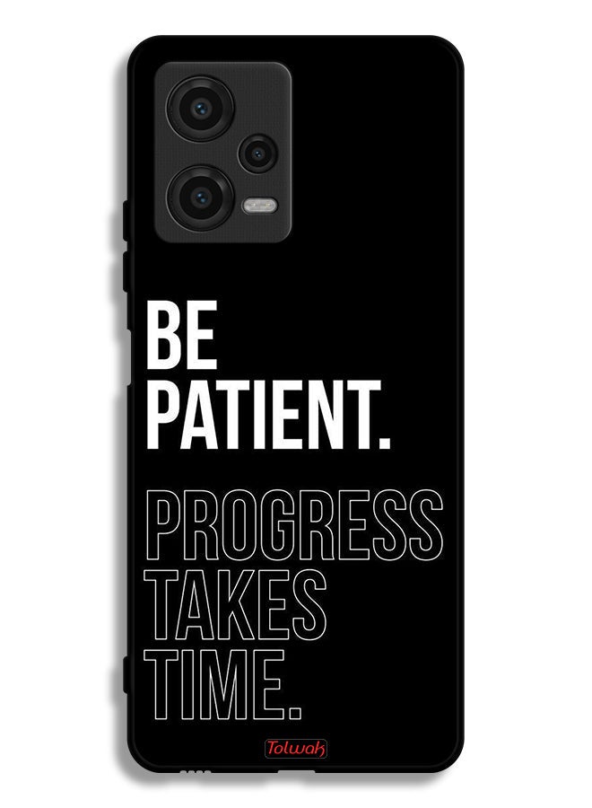 Tolwak Xiaomi Poco X5 Protective Case Cover Be Patient Progress Takes Time - Image 2