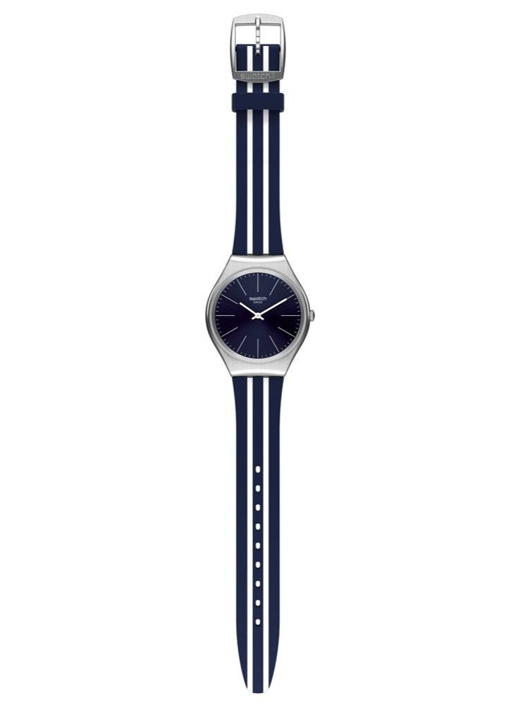 Swatch Unisex Skinblueiron Quartz Movement Water Resistant Wrist Watch - 43 Mm - Image 2