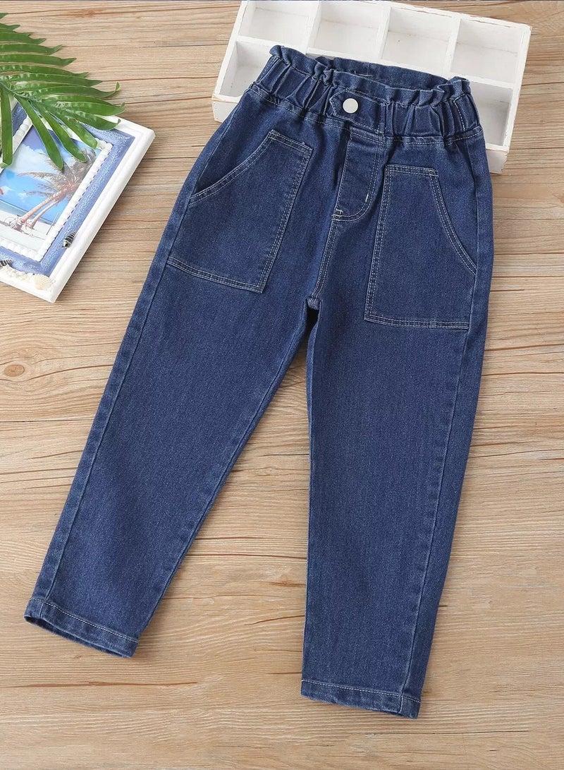 Girls Slant Pocket Jeans  - Image 1