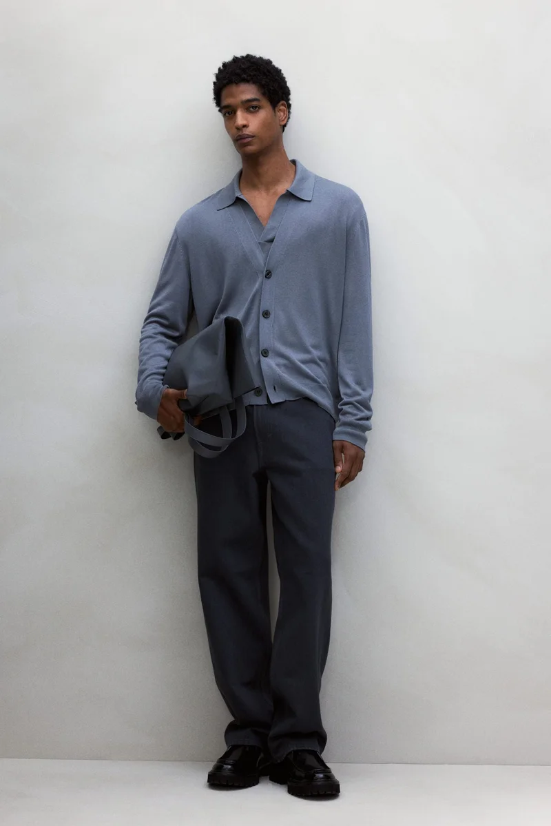 اتش اند ام كارديغان بقصّة عادية من الصوف الناعم