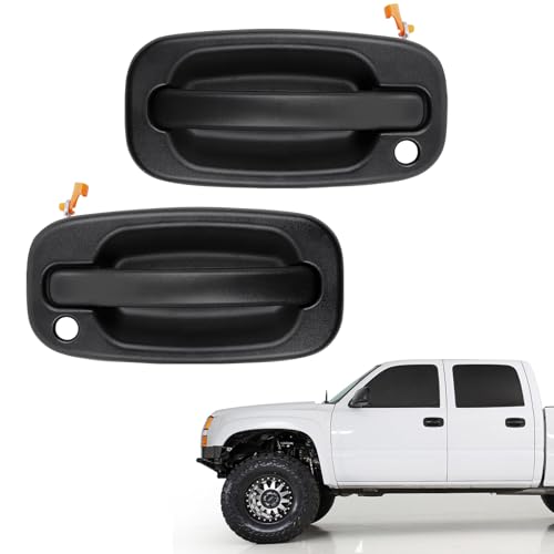 Pnkauto 2026 New Upgrade Front Left & Right Exterior Door Handles Set with Key Hole, Compatible with 1999-2007 Chevy Silverado Suburban Tahoe Avalanche GMC Sierra Yukon Escalade, Replaces# 15034985, 15034986 - Image 1