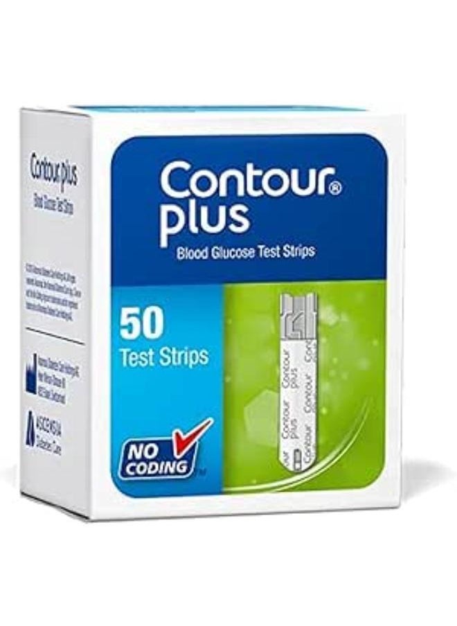 BAYER - Contour Plus Glucose Test Strips (50 Pieces) - Image 1