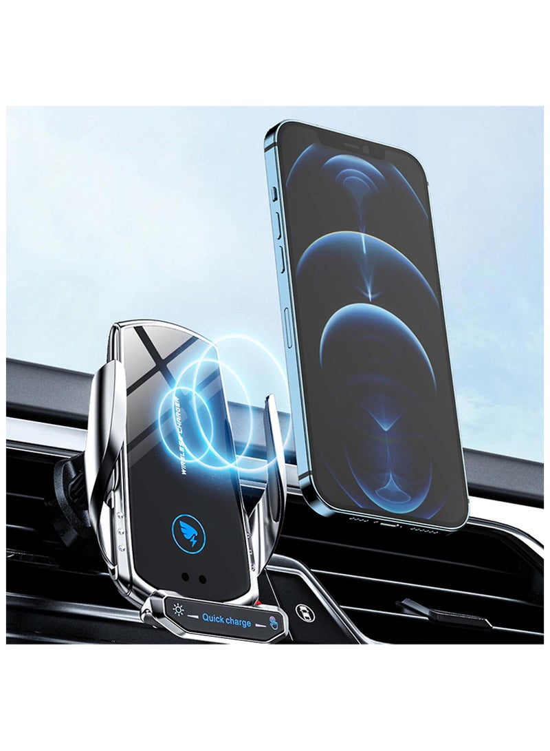 general Car bracket wireless charging support bracket automatic induction opening and closing air vents magnetic navigation cell phone holder - Image 5