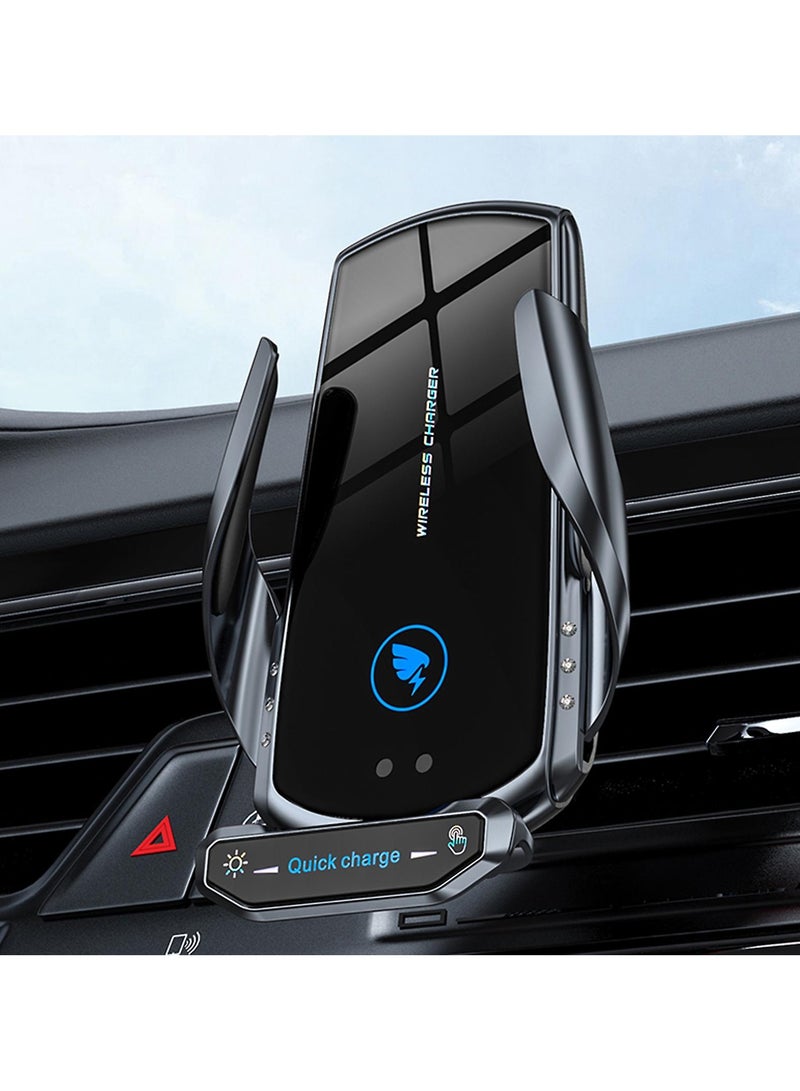 general Car bracket wireless charging support bracket automatic induction opening and closing air vents magnetic navigation cell phone holder - Image 3