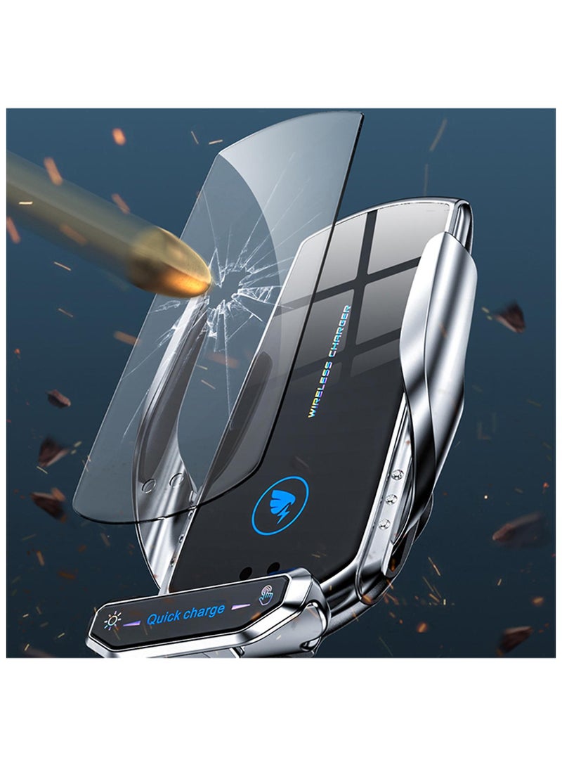 general Car bracket wireless charging support bracket automatic induction opening and closing air vents magnetic navigation cell phone holder - Image 4