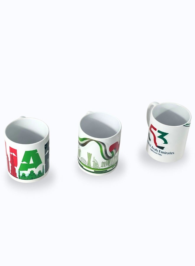 UAE National Day Mug 2 PCS – Premium Ceramic Mug with 53 Year  Flag Design - Image 4