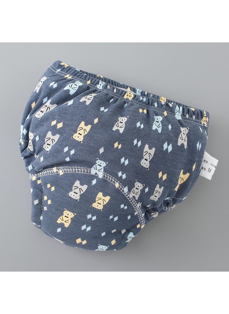 Baby Training Pants 6-Layer Washable Cloth Diaper Full printed bear 
