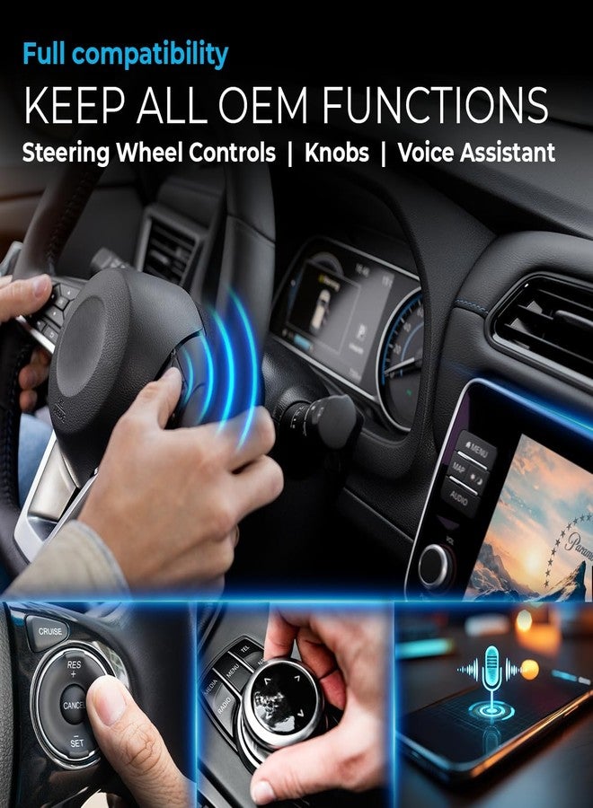 AutoSky محول AUTOSKY AI Box Lite Flex اللاسلكي لـ CarPlay و Android Auto مع تطبيقات بث قابلة للتحديد (Netflix و Hulu و Disney+ و Prime Video وغيرها) - التوصيل والتشغيل، يتطلب شاشة لمس - Image 5