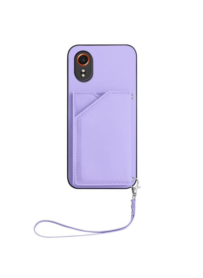 S-TOP Case For Samsung Galaxy Xcover 7 Skin Feel Four Card Slots Phone Case with Wrist Strap - Image 2