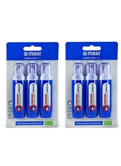 Maxi MAXI CORRECTION PEN METAL TIP 12 ML 3 PC IN A BLISTER CARD PACK OF 2  - Image 1