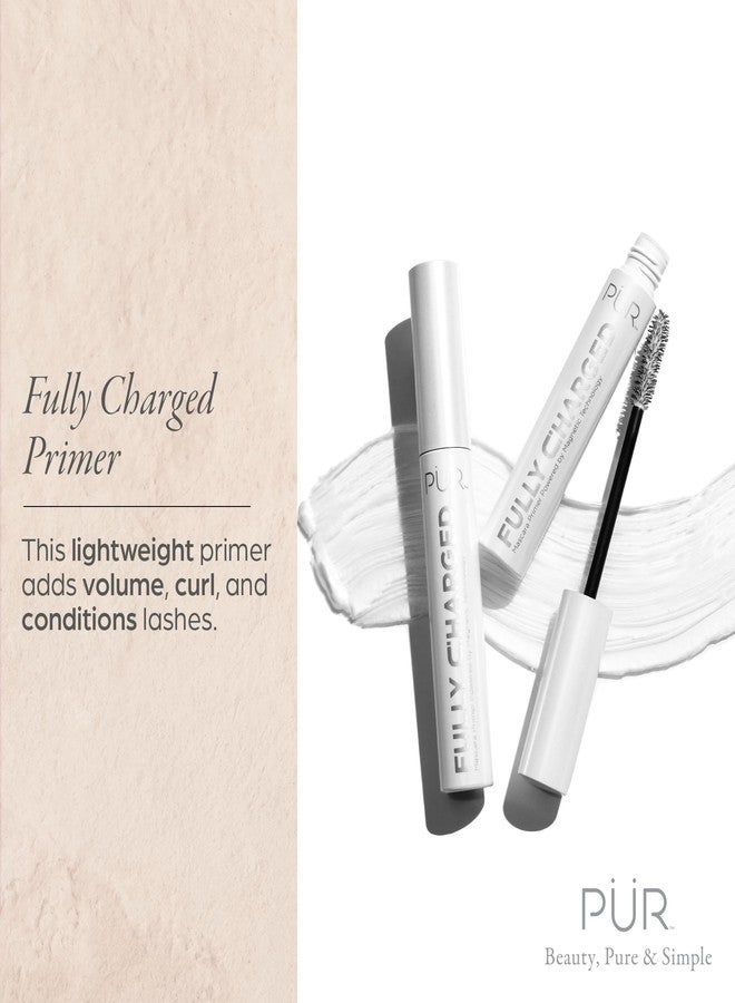 purcosmetics Fully Charged Mascara for Eye Lash Volume & Length - Travel Size Thickening, Volumizing, & Lengthening Mascara - Image 2
