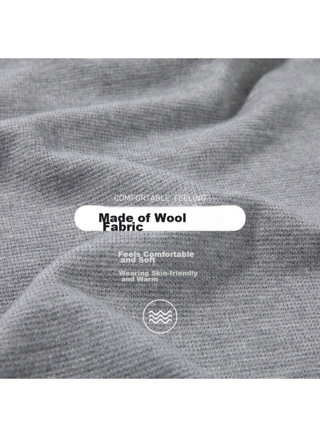 HLA Hla Men's Long Sleeve Knitted Sweater With Wool Blend Business Casual Fashion Series  - Image 3
